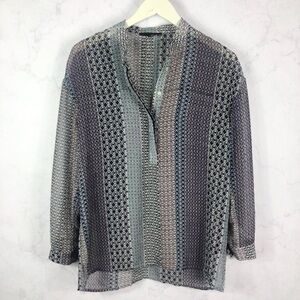 [Ro & De] Lightweight Printed Button Up Shirt